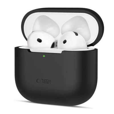 Tech-Protect Silicone Case for Apple AirPods 4 - Black