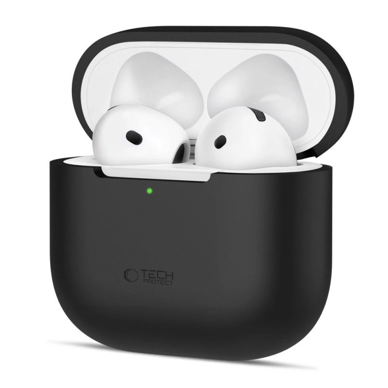 Tech-Protect Silicone Case for Apple AirPods 4 - Black