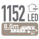 3. CHRISTMAS TREE LIGHTS LIGHT CHAIN 1152 LED TIMER WARM WHITE