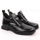 6. Women’s black crocodile-effect patent leather ankle boots with decorative detail, Filippo DBT6425