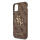 6. Guess 4G Big Metal Logo Case for iPhone 11 Pro Max - Brown