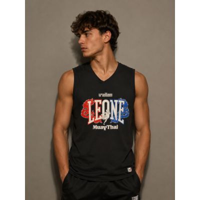 3. Men's tank T-shirt LEONE LSM979/S16 black "L"