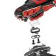 5. Rockbros M108 Nylon Half-Lock Double-Sided Bicycle Pedals - Black