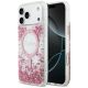 Guess Resin Bottom Glitter MagSafe Case for iPhone 17 Pro Max - Pink