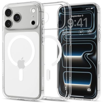 Spigen Ultra Hybrid MagSafe Case for iPhone 18 Pro Max / 17 Pro Max - Clear and White