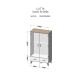 LOTTA 2D2S wardrobe white + sonoma oak