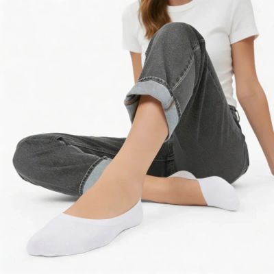 4. Women's white foot socks Filippo SD-IN01