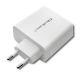 4. QOLTEC WALL CHARGER 63W | 5-20V | 1.5-3A | USB TYPE C PD | USB QC 3.0 | WHITE