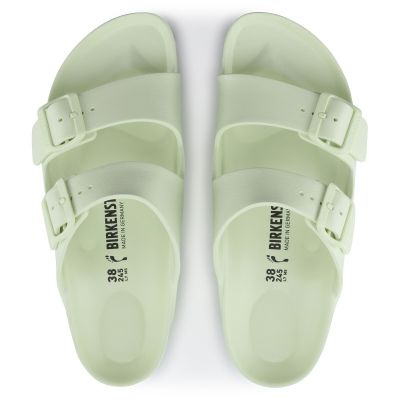 7. Birkenstock Arizona Essentials EVA Regular Faded Lime Men's Foam Slides for Wide Feet (1024571)
