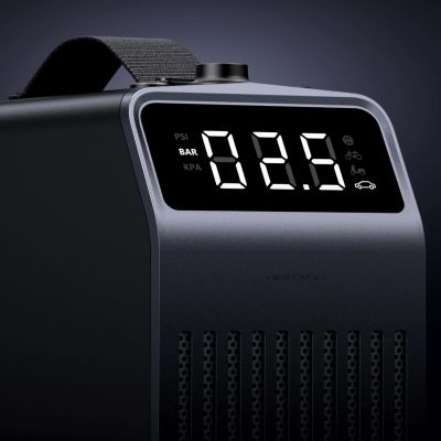 4. Ugreen 150 PSI 12V Electric Car Tire Pump with Digital Display - Gray