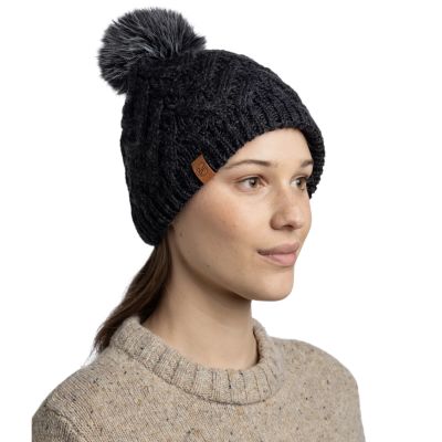 2. Buff Knitted Fleece Caryn Beanie 13674390110 Black One Size