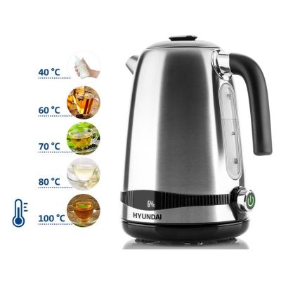 2. Hyundai VK770 Electric Kettle 1.7L 2200W Stainless Steel