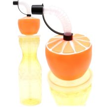 SPORTS BOTTLE WITH STRAW 500 ML YELLOW EXCELLENT HOUSEWARE