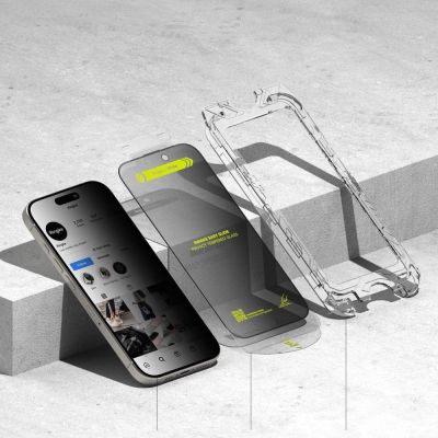 4. Ringke Easy Slide Privacy Glass 2-pack for iPhone 16 Pro