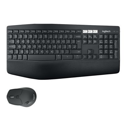 13. Logitech MK850 Performance Keyboard Mouse Included Universal RF Wireless + Bluetooth QWERTZ German Black