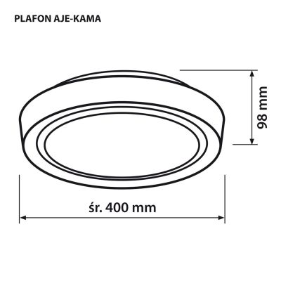 7. Activejet AJE-KAMA 24W LED ceiling lamp