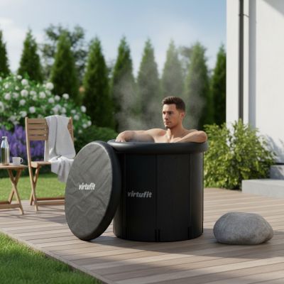 26. VIRTUFIT ICE BATH XXL - 375 LITERS - ANTHRACITE - WITH ACCESSORIES