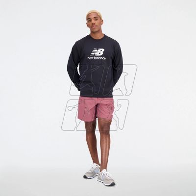 5. New Balance Essentials Stacked Logo Frenc M MT31538BK sweatshirt