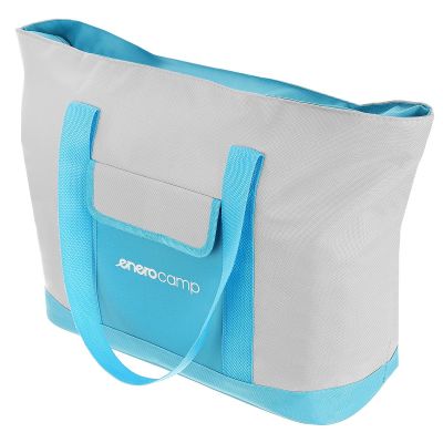 9. ENERO CAMP BLUE AND GREY THERMAL BAG 25L
