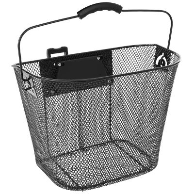 2. FRONT BICYCLE BASKET CLICK-MOUNTED BLACK