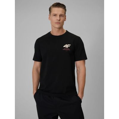 Men's regular plain T-shirt 4F 4FRSS26TTSHM3990-20S