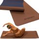 YOGA AND FITNESS MAT TPE ANTI-SLIP BROWN ENERO FIT