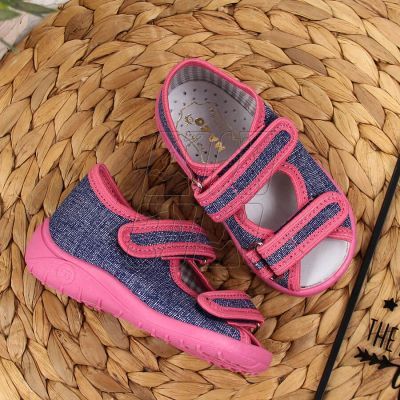 4. Home slippers Nazo Jr. TEX4B navy blue-pink