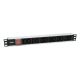 Equip 333318 PDU 12-way Power Distribution Unit 1U Black, Silver