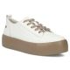 Women's leather sports shoes, white creepers, Filippo DP6116