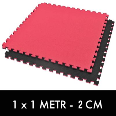 8. Exercise mat with Safety Certificate - Puzzle 1x1m - Tatami 2 cm