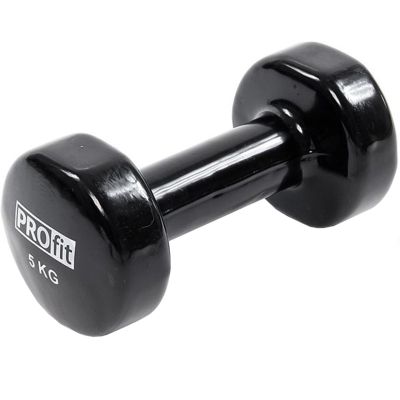 3. Profit vinyl dumbbell 5kg black DK 4102