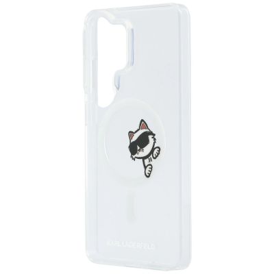 6. Karl Lagerfeld IML Peekaboo Choupette MagSafe case for Samsung Galaxy S26 Ultra - transparent