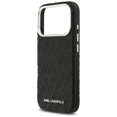 6. Karl Lagerfeld FW Stamped Karl MagSafe Case for iPhone 17 Pro - Black