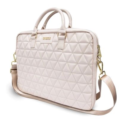 2. Guess Quilted bag for a 16" laptop - pink