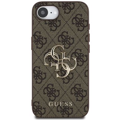 3. Guess 4G Big Logo Case for iPhone 16e - Brown