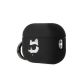 3. Karl Lagerfeld KLAP2RUNCHK AirPods Pro 2 cover black/black Silicone Choupette Head 3D