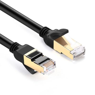 4. Ugreen Cable Ethernet patch cord RJ45 Cat 7 STP LAN 10Gbps 2m black (11269)