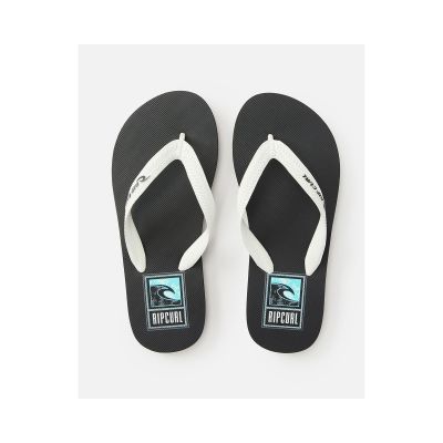 2. RIP CURL Line Up Open Toe Flip-Flops - Boy - Black
