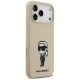 4. Karl Lagerfeld Silicone Karl Sketch & Logo MagSafe Case for iPhone 17 Pro Max - Brown