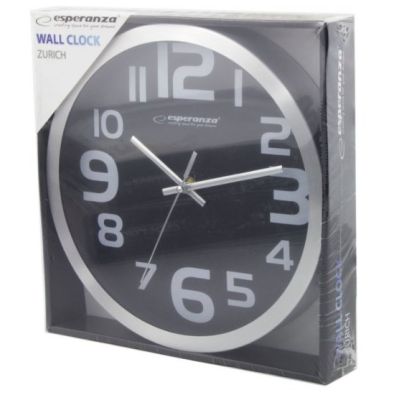 2. ESPERANZA WALL CLOCK ZURICH WHITE EHC013W