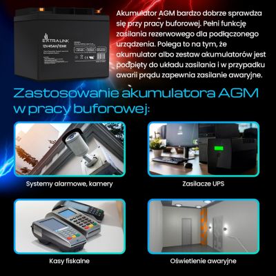 16. EXTRALINK BATTERY BATTERY ACCUMULATOR AGM 12V 45