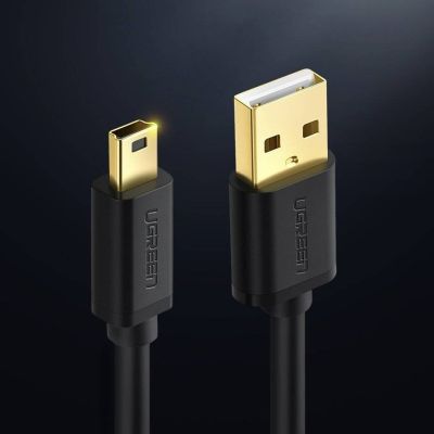 6. Ugreen USB - mini USB cable 480 Mbps 3 m US132 (black)