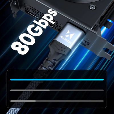 8. Wozinsky WPS-16AYL2S DisplayPort 2.1 80Gb/s 16K@60Hz 8K@120Hz 4K@240Hz HDR HDCP DSC cable - black