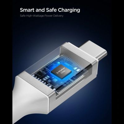 3. Spigen EB10020CC USB-C Cable 100W 200cm - White
