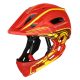 Wozinsky Kids' Full Face Bike Helmet with USB Rear Light S - Red and Yellow