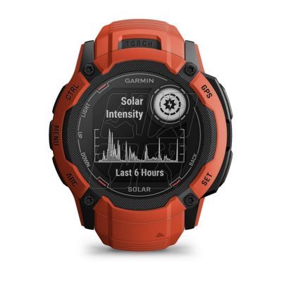 2. Garmin Instinct 2X SOLAR Sports Watch Red