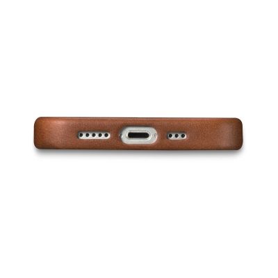 10. iCarer Oil Wax Premium Leather Case iPhone 14 Plus Magnetic Leather Case with MagSafe Brown (WMI14220703-RB)