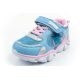 3. Leomil children's sports shoes sneakers Stitch light with velcro LED blue