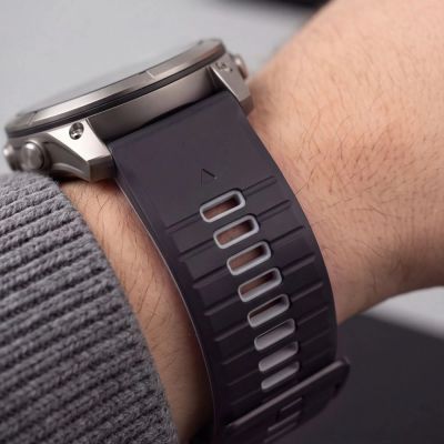 8. Tech-Protect Iconband Pro Strap for Garmin Fenix 5X / 5X Plus / 6X / 6X Pro / 7X / 8 / 8 Pro / 9 / 9 Pro (51 mm) – Black-Grey