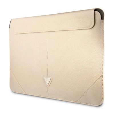 2. Guess Saffiano Triangle Logo case for a 14" laptop - beige